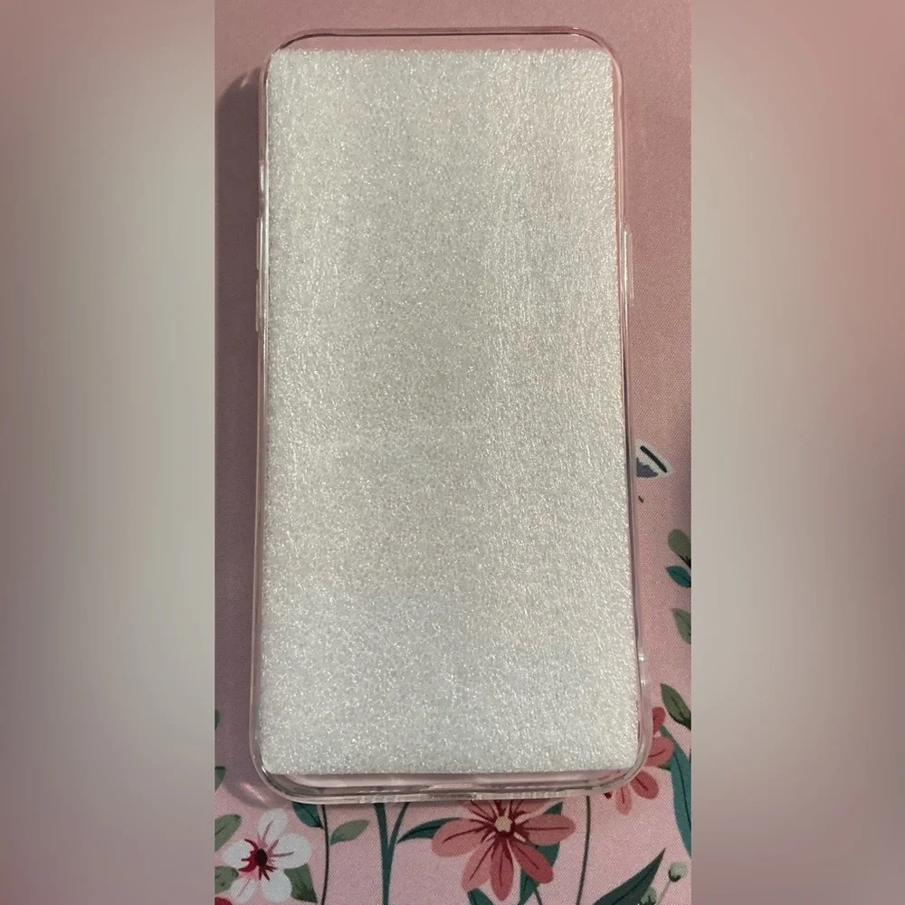 Floral Pink & Clear Phone Case / I Phone 12 Pro Max